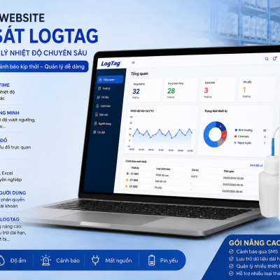 Khám phá website giám sát LogTag: Nền tảng quản lý nhiệt độ, cảnh báo và dữ liệu thiết bị chuyên sâu